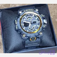 ساعت مچی عقربه ای دیجیتال کاسیو جی شاک مدل 5478 دوزمانه آنتی مغناطیس صفحه دور طلایی بند مشکی - احسان موری شیریانی