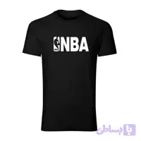 تیشرت یقه گرد مردانه طرح NBA رنگ مشکی جنس نخی اعلا مدل x5747