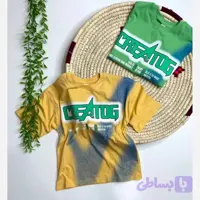 تیشرت پسرانه طرح انیمه رنگ زرد و سبز سایز 7 تا 12 سال - احسان موری شیریانی
