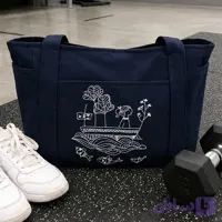 کیف مخصوص باشگاه گلدوزی طرح دختر و قایق