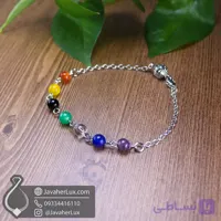 دستبند خلخال زنجیری استیل هفت چاکرا جواهرلوکس _ کد 401062