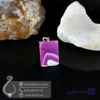 گردنبند عقیق سلیمانی صورتی _ کد : 400966