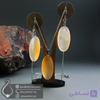 گردنبند و گوشواره عقیق طبیعی زیبا مدل سپیده _ کد 400981