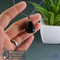 گردنبند عقیق مشکی اصل خاص و زیبا _ کد : 400996