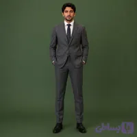 کت و شلوار مردانه چهارخانه محو | دو دکمه، دو چاک، فاستونی باکیفیت بالا | مدل ۱15