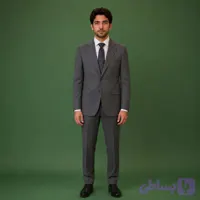 کت و شلوار مردانه دیپلمات نوک مدادی | دو دکمه، دو چاک، فاستونی باکیفیت بالا | مدل ۱10