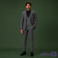 کت و شلوار مردانه سوپر کش طرح ترک درجه 1- تک دکمه و یقه بلیزر نوک مدادی مدل TK11