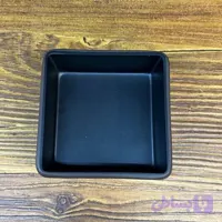 ظرف سس مربع ملامین ساور کد 25129 (مشکی/قهوه‌ای)