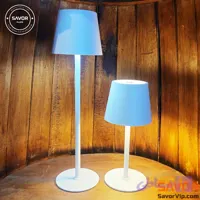 چراغ رومیزی شارژی مدل W50 رنگ سفید