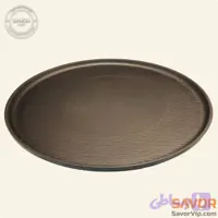 بشقاب تخت ساور مدل ملامین دور چرم کد 2010 (سایز کوچک)
