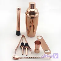 ست ۹ پارچه شیکر و اقلام همراه کد ۴۰۸۶ (۷۵۰ میلی لیتری – رنگ مسی)