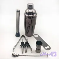 ست ۹ پارچه شیکر و اقلام همراه کد ۴۳۷۳ (۷۵۰ میلی لیتری – رنگ مشکی)