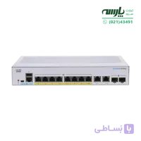 سوئیچ شبکه سیسکو 8 پورت CBS350-8FP-E-2G