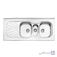سينک ظرفشویی روکار استیل البرز مدل 530 سایز ۱۴۰ × ۶۰