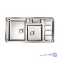 سينک ظرفشویی روکار استیل البرز مدل 852