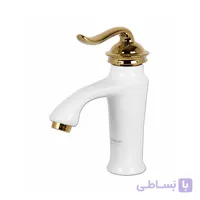 شیر ظرفشویی کسری مدل دانوب سفید طلایی