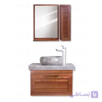 ست کابین روشویی و آینه باکس چارسو مدل سیروان (طول 50 و cm70)