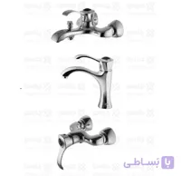 ست سه تکه شیرآلات درخشان مدل رزکات