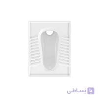 توالت ایرانی چینی کرد مدل تولیپ Tulip تخت