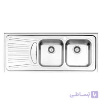 سينک ظرفشویی روکار استیل البرز مدل 260/50