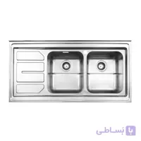 سينک ظرفشویی روکار فانتزی استیل البرز مدل 763