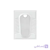 توالت ایرانی چینی کرد مدل آزالیا Azalia تخت ریم بسته