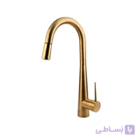 شیر ظرفشویی شاوری کسری مدل هما طلایی مات