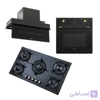 ست آشپزخانه سری 16 استیل البرز (هود – گاز – فر)