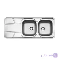 سينک ظرفشویی روکار استیل البرز مدل 222