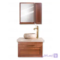 ست کابین روشویی و آینه باکس چارسو مدل سانا (طول 60 و  cm70)