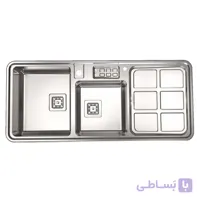 سينک ظرفشویی روکار استیل البرز مدل 855