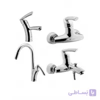 ست چهار تکه شیرآلات درخشان مدل لایت