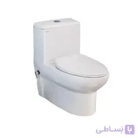 توالت فرنگی گاتریا مدل آسو (Asoo) با شیر مخلوط