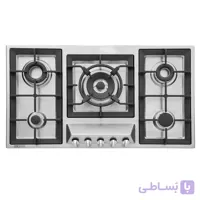 اجاق گاز صفحه ای استیل البرز مدل s5910 با قطعات ایتالیایی