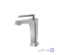 شیر روشویی درخشان مدل برک سفید