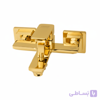 شیر دوش درخشان مدل سوپرفلت طلایی