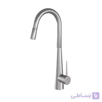 شیر ظرفشویی شاوری کسری مدل هما کروم مات