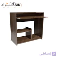 میز کامپیوتر چوبی کشوی کیبورد طبقه دار هیراد مدل R141