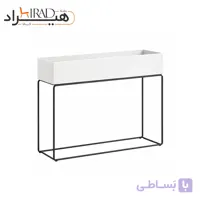 کنسول فلزی باکس دار سفید هیراد مدل B143