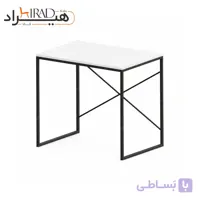 میز تحریر فلزی ساده کمجا پایه ضربدری هیراد مدل T218