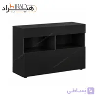 بوفه مشکی طبقه باز درب دار هیراد مدل B146
