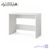 میز تحریر سفید ساده بدون کشو هیراد مدل T222