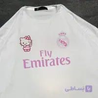 تیشرت رئال مادرید رنگ سفید کد 551