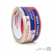 چسب پهن شفاف ایران‌چسب 90 یارد | چسب بسته‌بندی قوی و باکیفیت