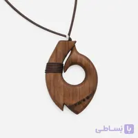 گردنبند قلاب ماهیگیری چوبی طرح هنگام