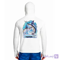 تیشرت ماهیگیری آستین بلند با کلاه و اسکارف سرخود مدل Pelagic Fury