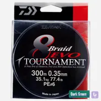نخ ماهیگیری دایوا تورنومنت Daiwa Tournament 8 Braid EVO 0.35mm