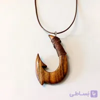 گردنبند قلاب ماهیگیری چوبی طرح هندورابی