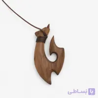 گردنبند قلاب ماهیگیری چوبی طرح هرمز