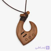 گردنبند قلاب ماهیگیری چوبی طرح خارک